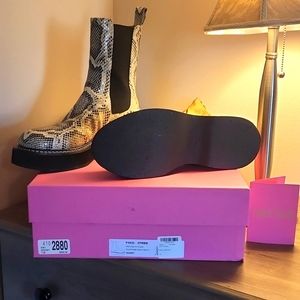 Paris Texas Chelsea python boots